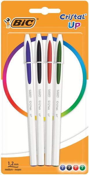 Produktbild: BIC Kugelschreiber Cristal Up 0.35mm sortiert, 4er Set