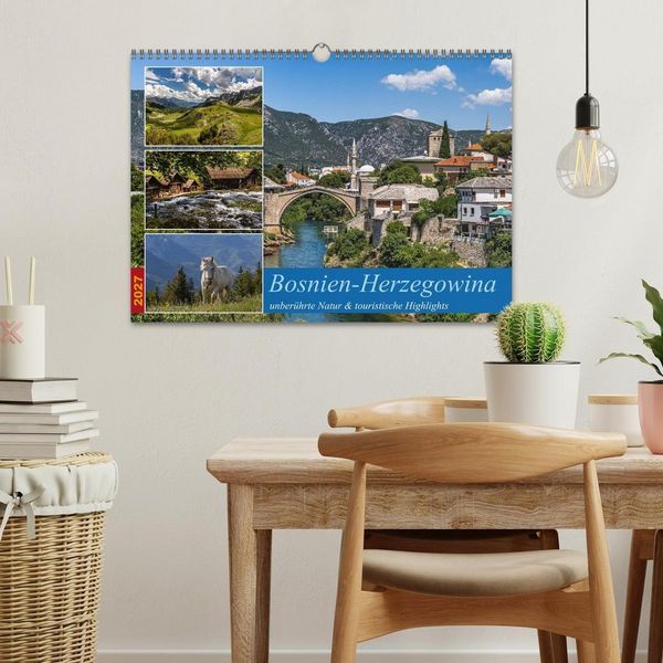 Produktbild: Bosnien-Herzegowina, unber&uuml;hrte Natur und touristische Highlights (Wandkalender 2027 DIN A3 quer), CALVENDO Monatskalender