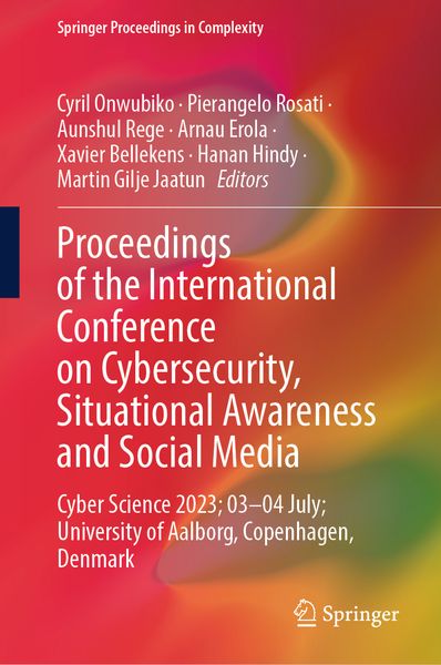 Produktbild: Proceedings of the International Conference on Cybersecurity, Situational Awareness and Social Media
