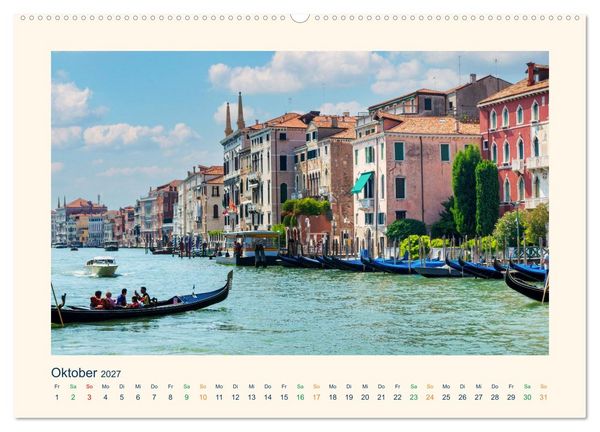 Produktbild: Venedig, die zeitlos Elegante (Wandkalender 2027 DIN A2 quer), CALVENDO Monatskalender