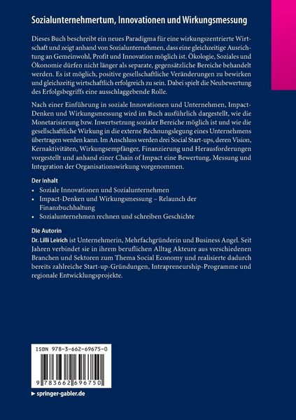 Produktbild: Sozialunternehmertum, Innovationen und Wirkungsmessung