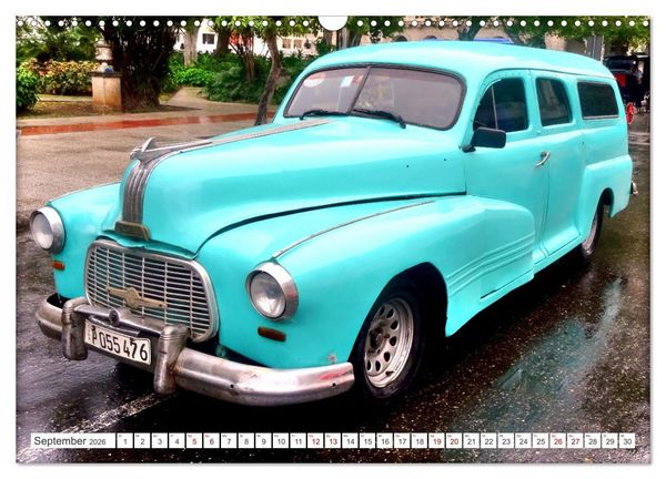 Produktbild: Kult-Kombis in Kuba - Oldtimer-Rarit&auml;ten der F&uuml;nfziger Jahre (Wandkalender 2026 DIN A3 quer), CALVENDO Monatskalender