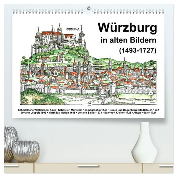 Produktbild: W&uuml;rzburg in alten Bildern (hochwertiger Premium Wandkalender 2026 DIN A2 quer), Kunstdruck in Hochglanz