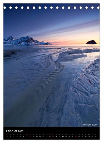Produktbild: Northern Norway (Tischkalender 2026 DIN A5 hoch), CALVENDO Monatskalender