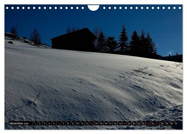 Produktbild: Neige sur les Hautes Alpes (Calendrier mural 2026 DIN A4 vertical), CALVENDO calendrier mensuel