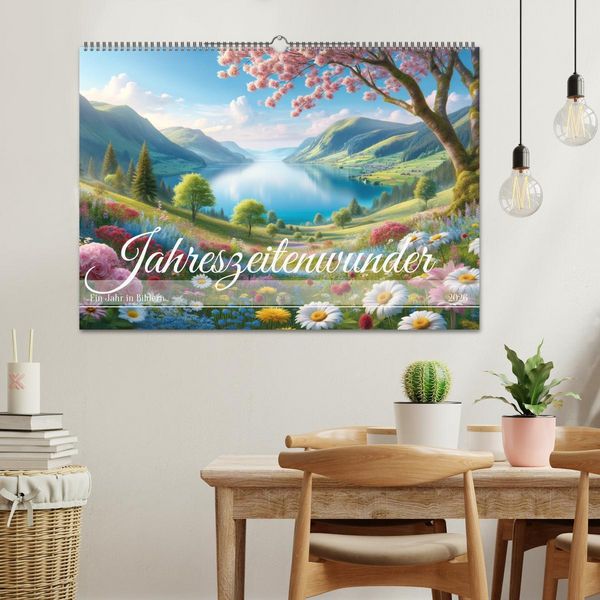 Produktbild: Jahreszeitenwunder: Ein Jahr in Bildern (Wandkalender 2026 DIN A2 quer), CALVENDO Monatskalender