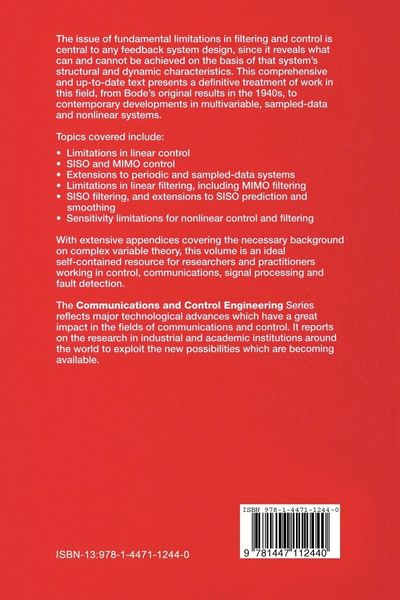 Produktbild: Fundamental Limitations in Filtering and Control