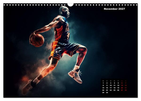 Produktbild: Faszination Basketball (Wandkalender 2027 DIN A3 quer), CALVENDO Monatskalender