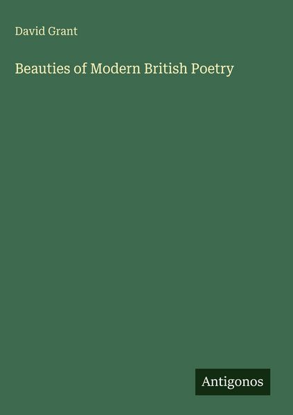 Produktbild: Beauties of Modern British Poetry
