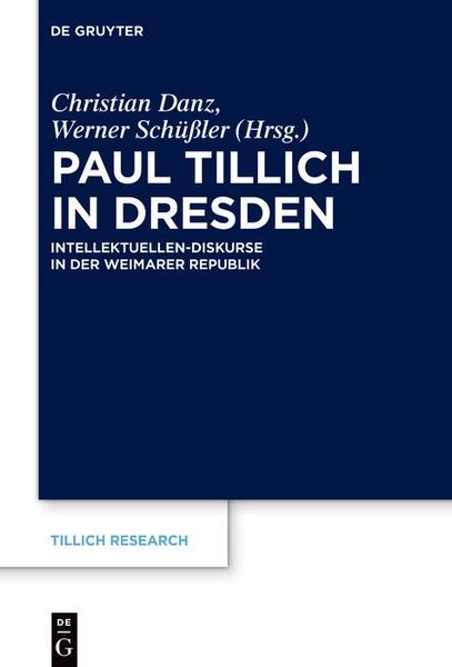 Produktbild: Paul Tillich in Dresden