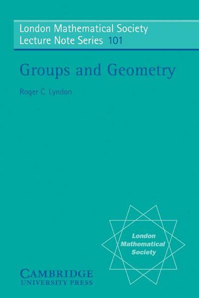 Produktbild: Groups and Geometry