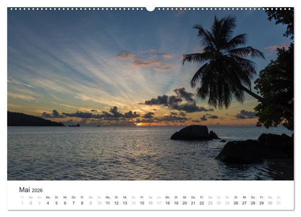 Produktbild: Seychellen - Willkommen im Paradies (hochwertiger Premium Wandkalender 2026 DIN A2 quer), Kunstdruck in Hochglanz