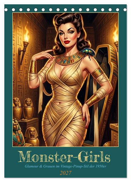 Produktbild: Monster-Girls (Tischkalender 2027 DIN A5 hoch), CALVENDO Monatskalender