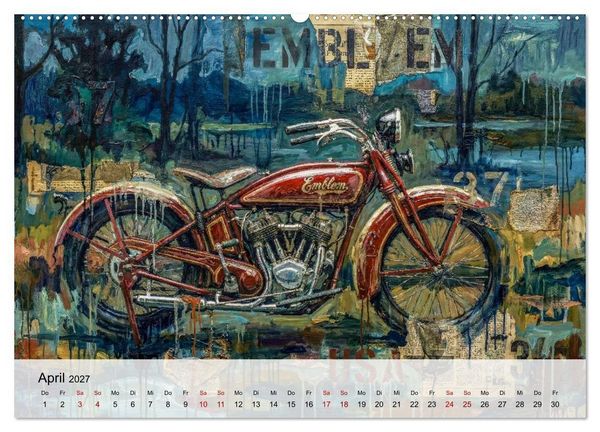 Produktbild: Kult-Motorr&auml;der der USA (hochwertiger Premium Wandkalender 2027 DIN A2 quer), Kunstdruck in Hochglanz