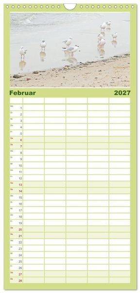 Produktbild: Familienplaner 2027 - Ostseebad K&uuml;hlungsborn. Erholung mit allen Sinnen mit 5 Spalten (Wandkalender, 21 x 45 cm) CALVENDO
