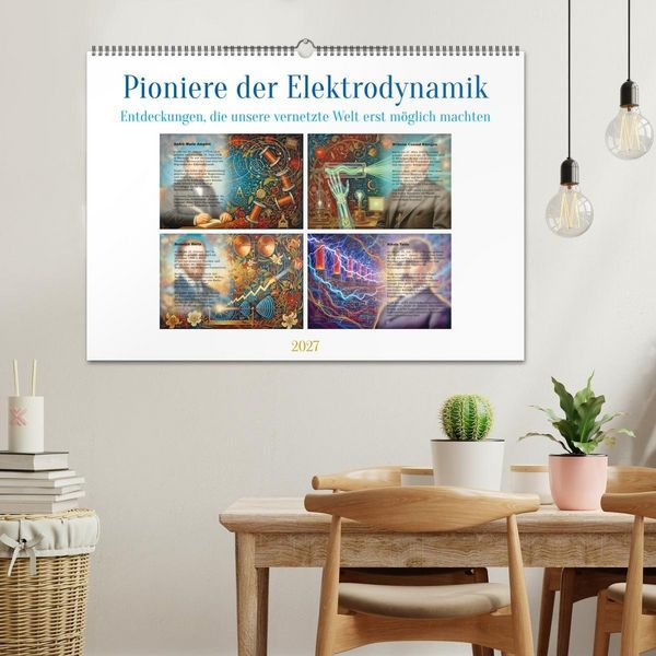Produktbild: Pioniere der Elektrodynamik (Wandkalender 2027 DIN A2 quer), CALVENDO Monatskalender