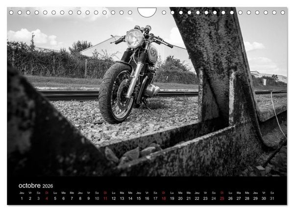 Produktbild: Une moto de caract&egrave;re (Calendrier mural 2026 DIN A4 vertical), CALVENDO calendrier mensuel