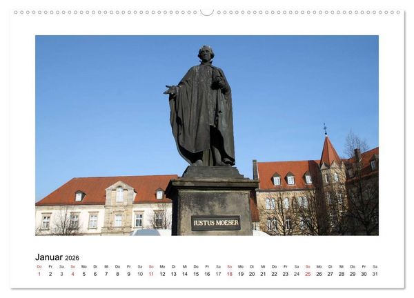 Produktbild: Die Friedensstadt Osnabr&uuml;ck (Wandkalender 2026 DIN A2 quer), CALVENDO Monatskalender