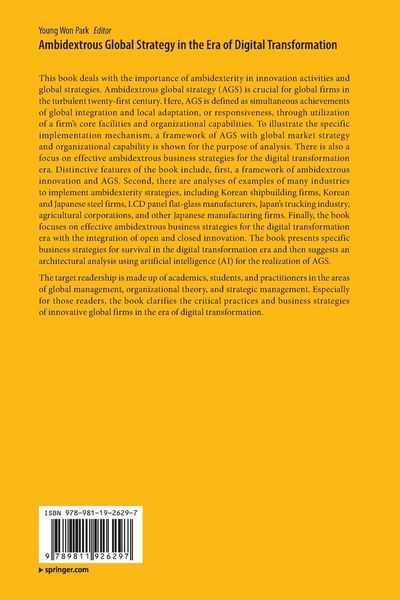 Produktbild: Ambidextrous Global Strategy in the Era of Digital Transformation