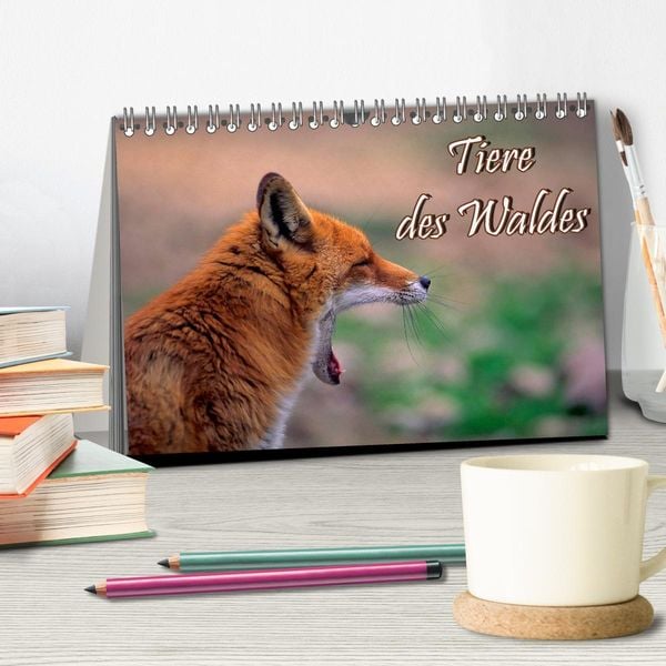 Produktbild: Tiere des Waldes (Tischkalender 2026 DIN A5 quer), CALVENDO Monatskalender