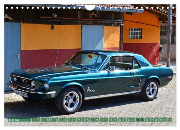 Produktbild: Ein Pony zum verlieben - Ford Mustang 1968 (Wandkalender 2026 DIN A4 quer), CALVENDO Monatskalender