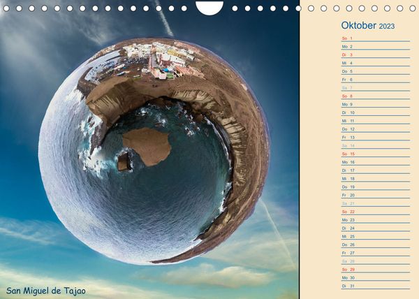 Teneriffa - kleine Planeten (Wandkalender 2023 DIN A4 quer)