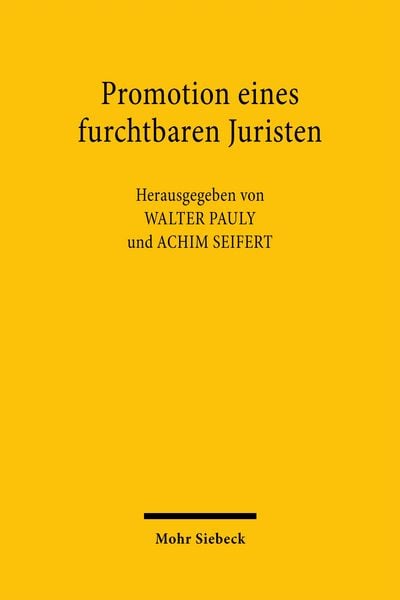 Produktbild: Promotion eines furchtbaren Juristen