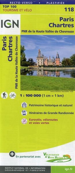 Paris Chartres, Karte von Collectif Ign, IGN Frankreich, 9782758543664