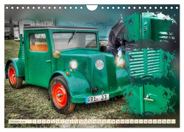 Produktbild: Oldtimer - Traktoren Parade (Wandkalender 2026 DIN A4 quer), CALVENDO Monatskalender