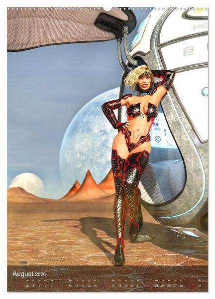 Produktbild: Science Fiction Pin Ups (hochwertiger Premium Wandkalender 2026 DIN A2 hoch), Kunstdruck in Hochglanz