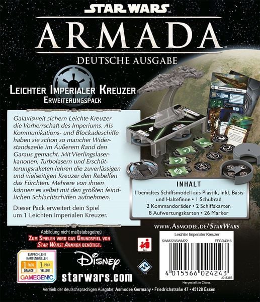 Atomic Mass Games Star Wars Armada Leichter Imperialer Kreuzer