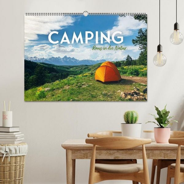 Produktbild: Camping - Raus in die Natur. (Wandkalender 2026 DIN A2 quer), CALVENDO Monatskalender