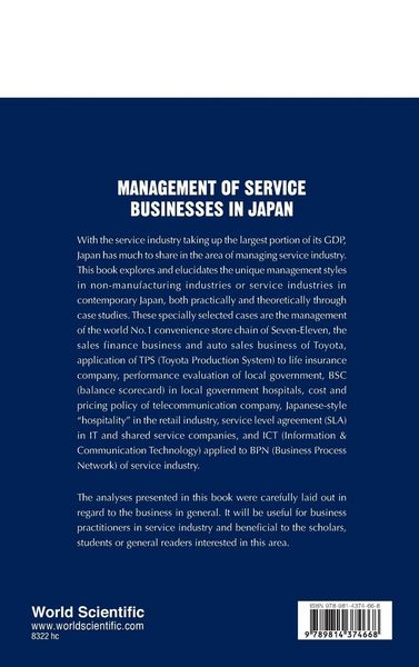 Produktbild: Management Of Service Businesses in Jpn
