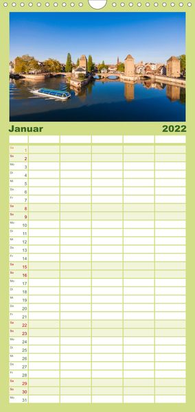Produktbild: Familienplaner E L S A S S Impressionen (Wandkalender 2022 , 21 cm x 45 cm, hoch)