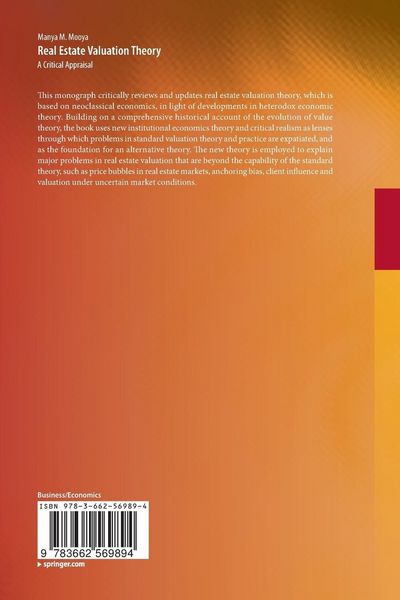 Produktbild: Real Estate Valuation Theory
