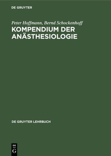 Produktbild: Kompendium der An&auml;sthesiologie