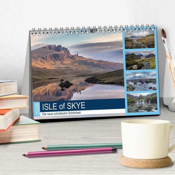 Produktbild: Isle of Skye, die raue schottische Sch&ouml;nheit (Tischkalender 2026 DIN A5 quer), CALVENDO Monatskalender