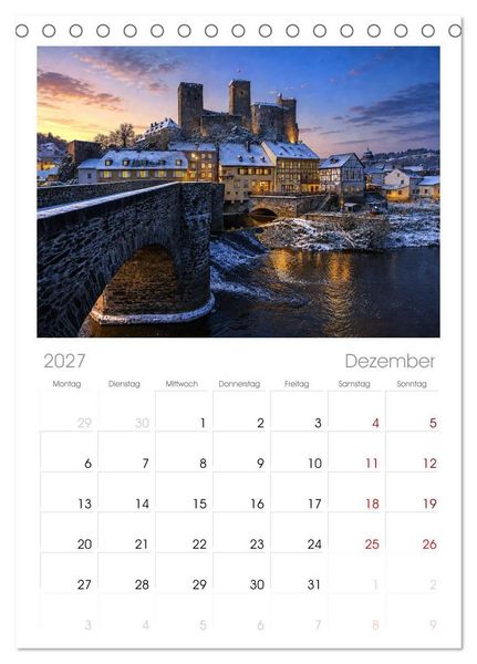 Produktbild: Tischplaner 2027 - Runkel - Idylle an der Lahn (A5 Tischkalender zum Aufstellen) CALVENDO