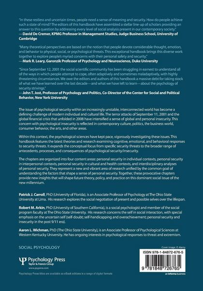 Produktbild: Handbook of Personal Security