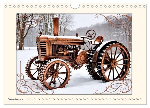 Produktbild: Steampunk Traktoren (Wandkalender 2026 DIN A4 quer), CALVENDO Monatskalender