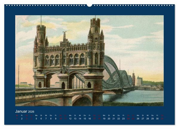 Produktbild: Lebendiges Hamburg von 1888 bis 1918 (hochwertiger Premium Wandkalender 2026 DIN A2 quer), Kunstdruck in Hochglanz