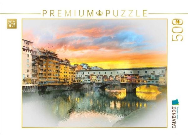 CALVENDO Puzzle Ein Motiv aus dem Kalender Florenz Hauptstadt der Toskana | 500 Teile Lege-Größe 48 × 36 cm Foto-Puzzle für Erwachsene