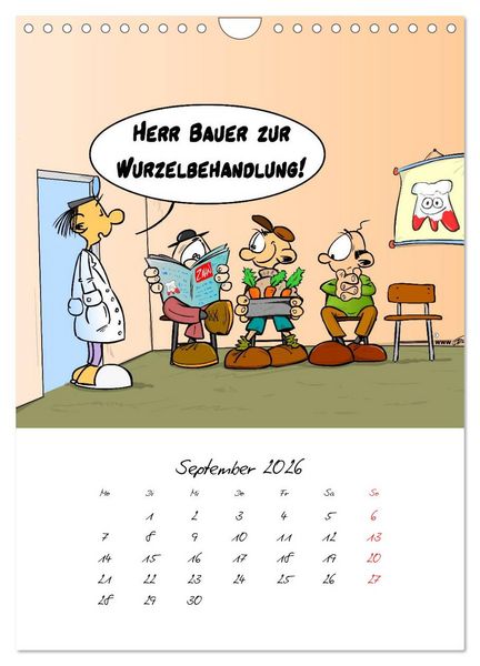 Produktbild: Trumix Cartoons - Gesundheit (Wandkalender 2026 DIN A4 hoch), CALVENDO Monatskalender