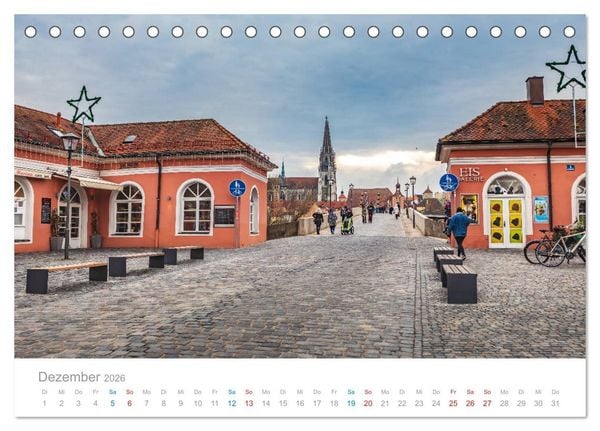 Produktbild: Regensburg - Welterbestadt an der Donau (Tischkalender 2026 DIN A5 quer), CALVENDO Monatskalender