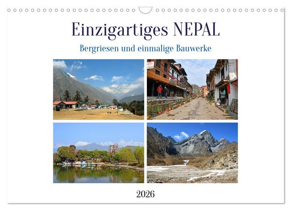 Produktbild: Einzigartiges NEPAL (Wandkalender 2026 DIN A3 quer), CALVENDO Monatskalender