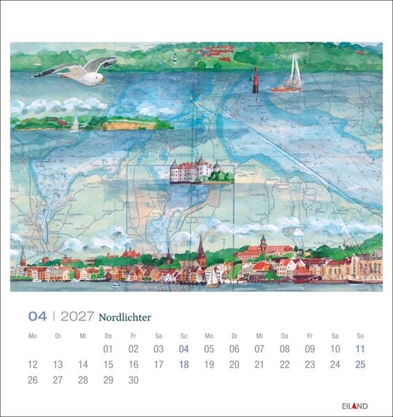 Produktbild: Nordlichter - See(h)karten Postkartenkalender 2027