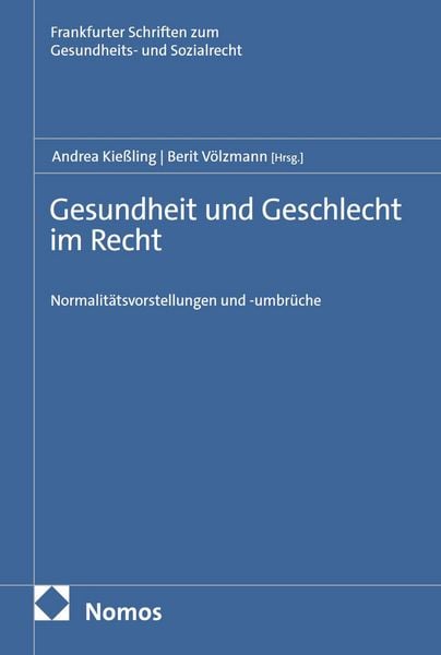 Produktbild: Gesundheit und Geschlecht im Recht