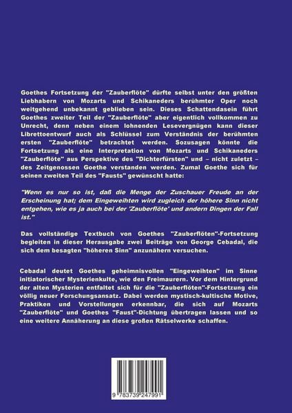 Produktbild: Goethes: Die Zauberfl&ouml;te II