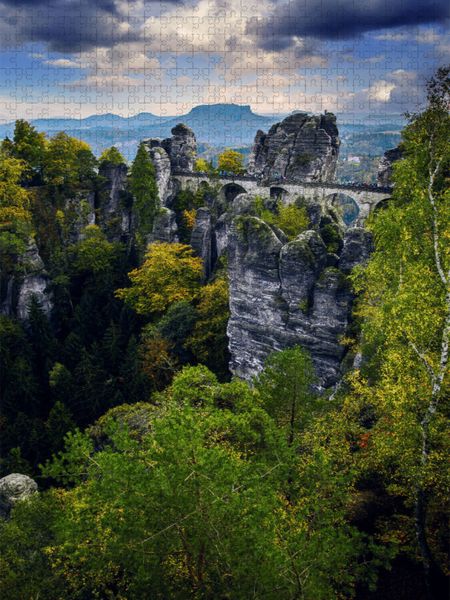 Produktbild: CALVENDO Puzzle Basteibr&uuml;cke | 2000 Teile Lege-Gr&ouml;&szlig;e 90x67cm Foto-Puzzle f&uuml;r gl&uuml;ckliche Stunden