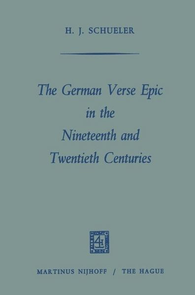 Produktbild: The German Verse Epic in the Nineteenth and Twentieth Centuries